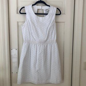 Vineyard Vines Eyelet Trim Dress White- Size 8